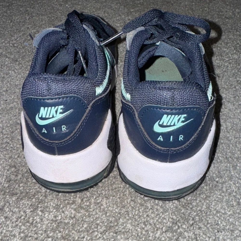 Nike Air Max Dark Blue and Light Green Sneakers